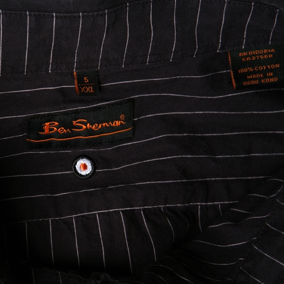 Ben Sherman DkBrown Pinstripe Buck Windsor Warrior - Picture 7 of 8